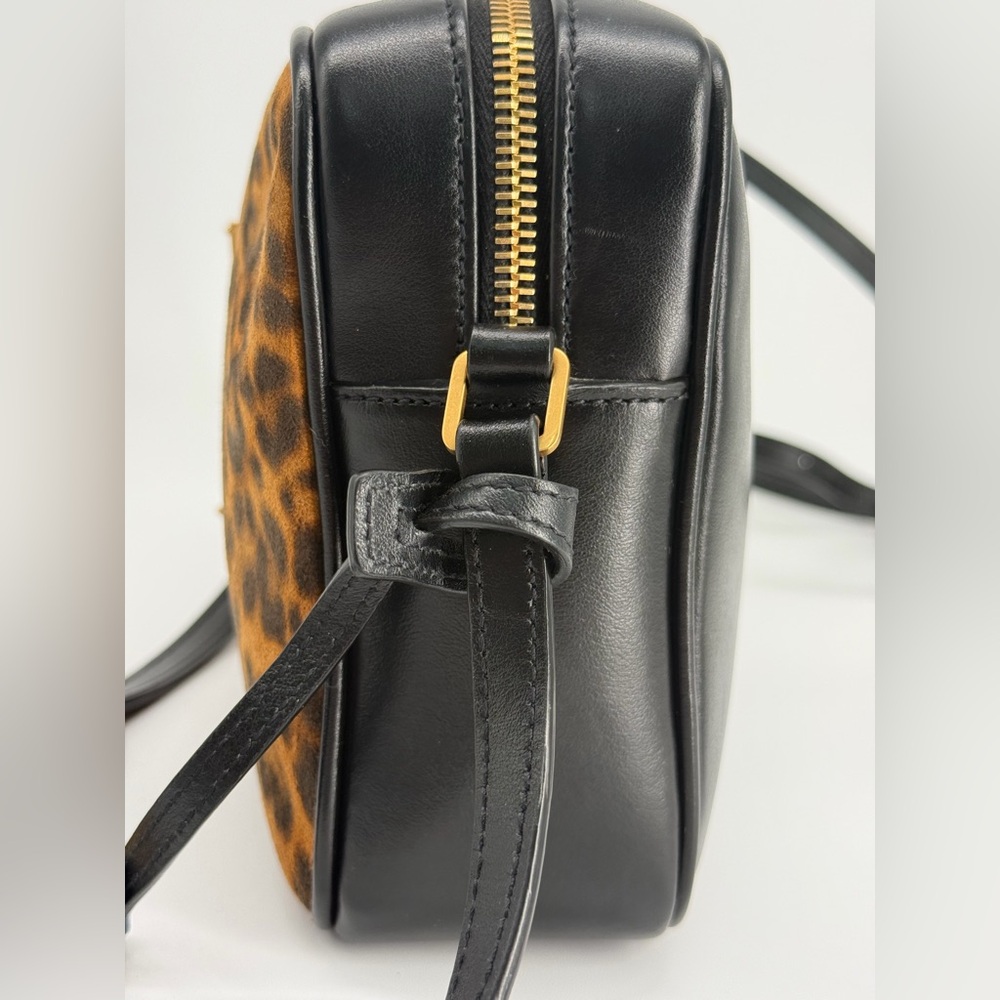 Saint Laurent Leopard Print Lou Camera Crossbody Bag - Picture 16 of 16